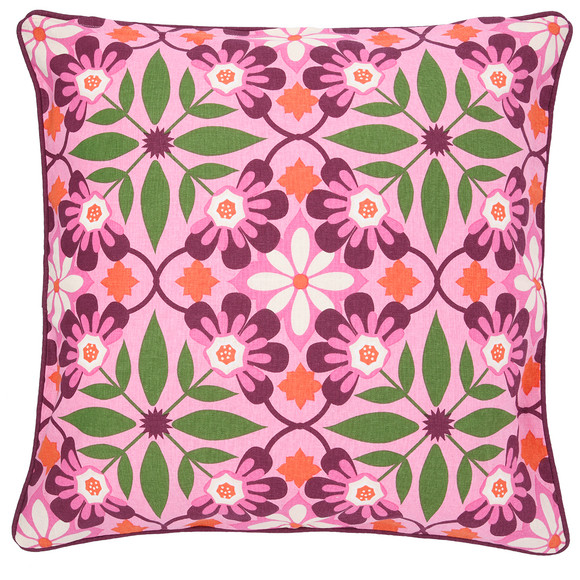 Kussensloop met tegelprint