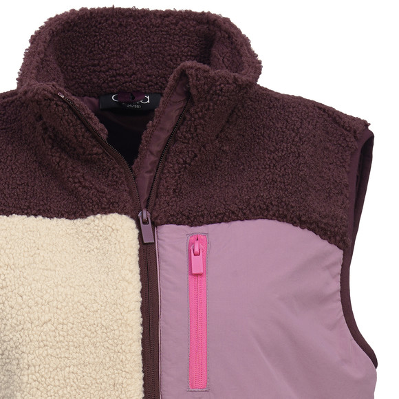 Damen Teddyweste mit Taschen