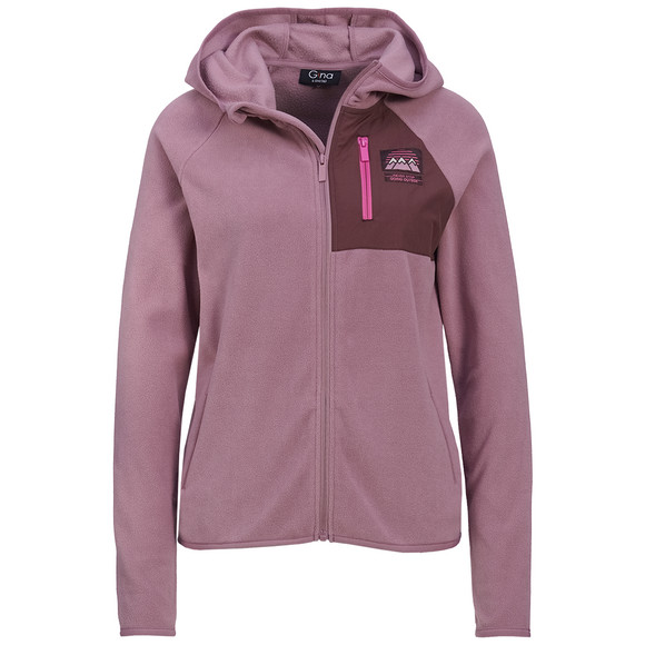 Damen Fleecejacke mit drei Taschen