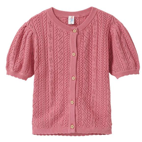 Mädchen Strick-Shirt mit Ajour-Muster