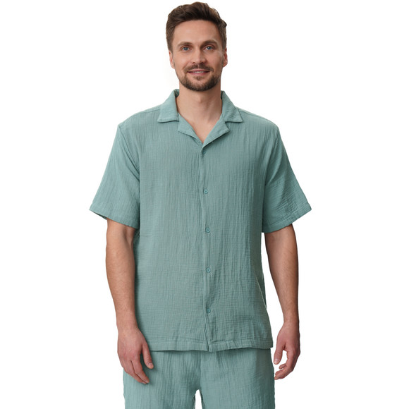 Herren Musselin-Shorty unifarben