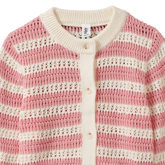 Mädchen Strickjacke mit Ajour-Muster