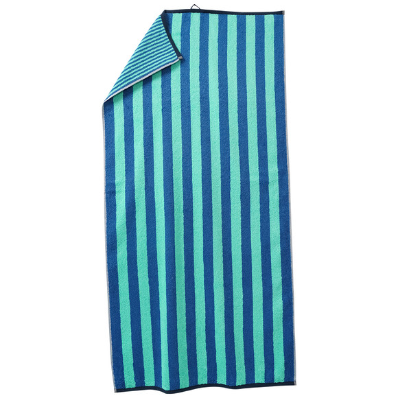 Duschtuch aus Baumwolle blau / türkis