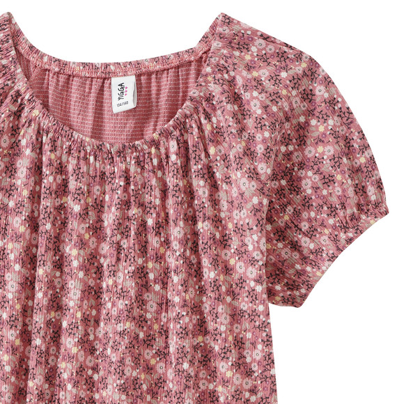 Mädchen Kleid mit Blumen allover
