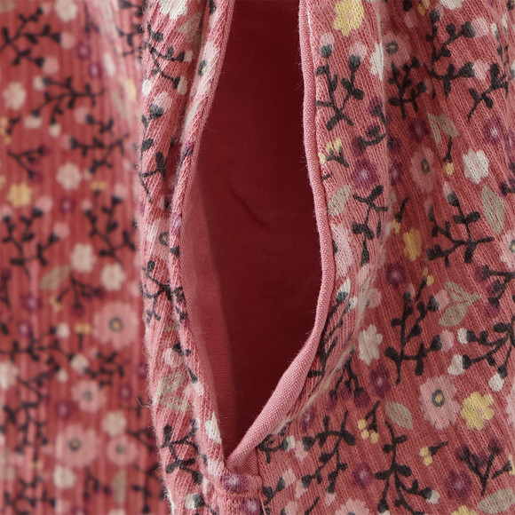 Mädchen Kleid mit Blumen allover