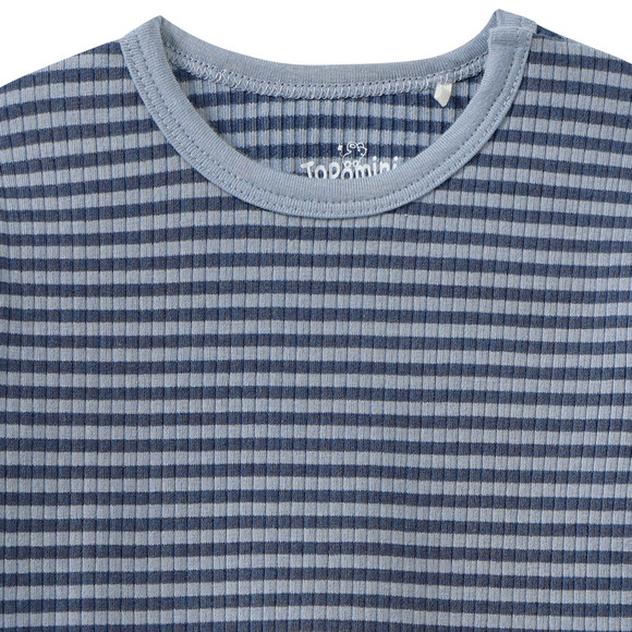 Newborn Langarmshirt mit Rippstruktur