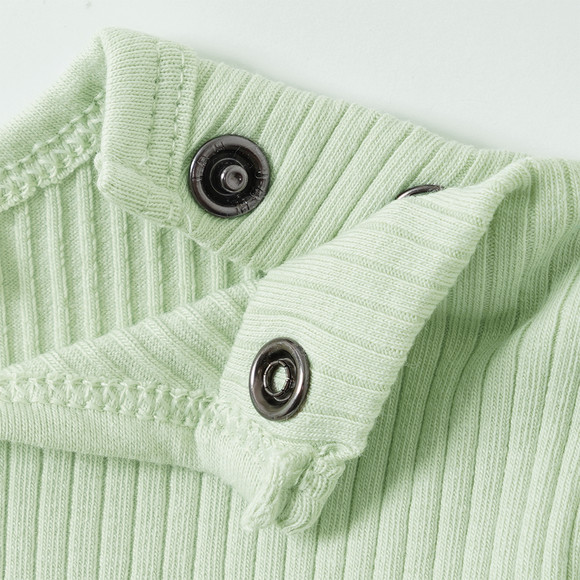 Newborn Langarmshirt mit Rippstruktur