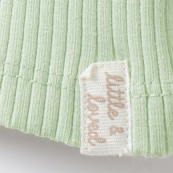 Newborn Langarmshirt mit Rippstruktur