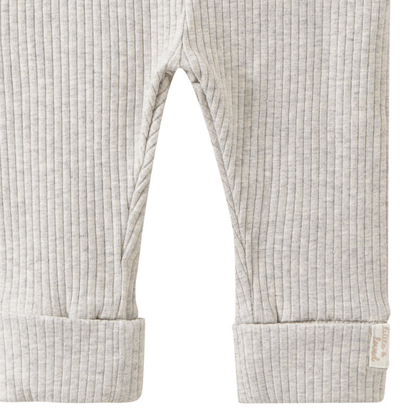 Newborn Leggings mit Rippstruktur