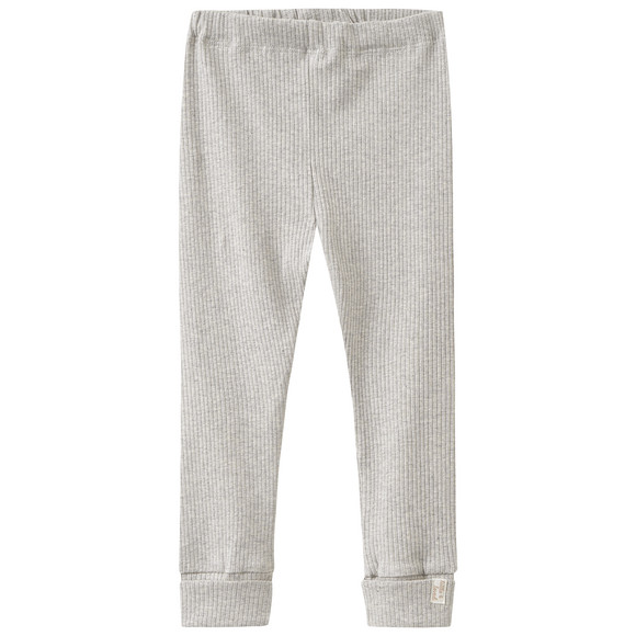 Baby Leggings mit Rippstruktur hellgrau