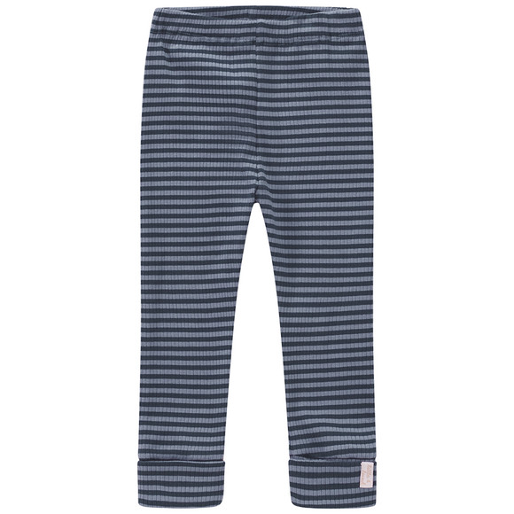 Baby Leggings mit Rippstruktur blau