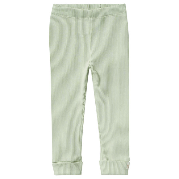 Baby Leggings mit Rippstruktur hellgrün