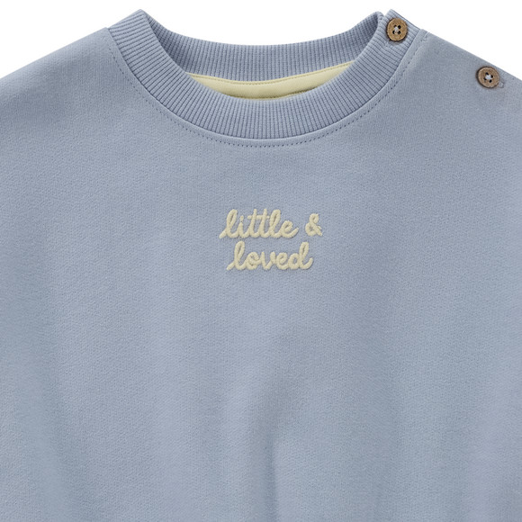 Baby Sweatshirt mit gesticktem Schriftzug
