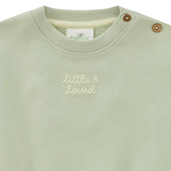 Baby Sweatshirt mit gesticktem Schriftzug