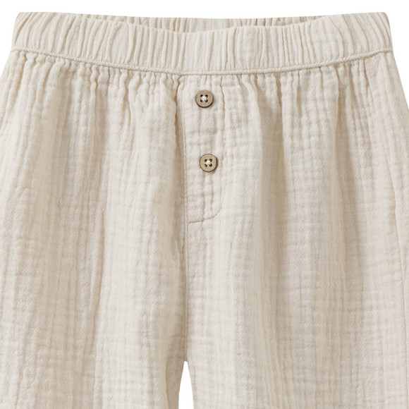 Baby Musselinhose mit Zierknöpfen