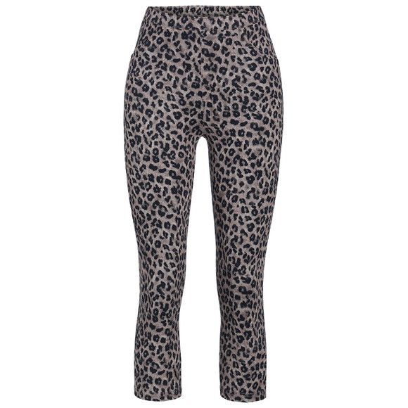 Damen Capri-Leggings mit Leo-Muster