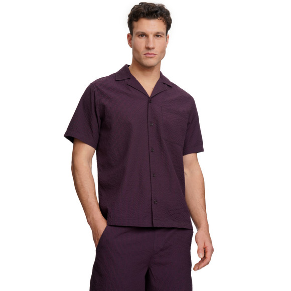 Herren Seersucker-Hemd mit Streifen