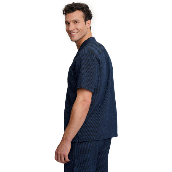 Herren Seersucker-Hemd mit Streifen