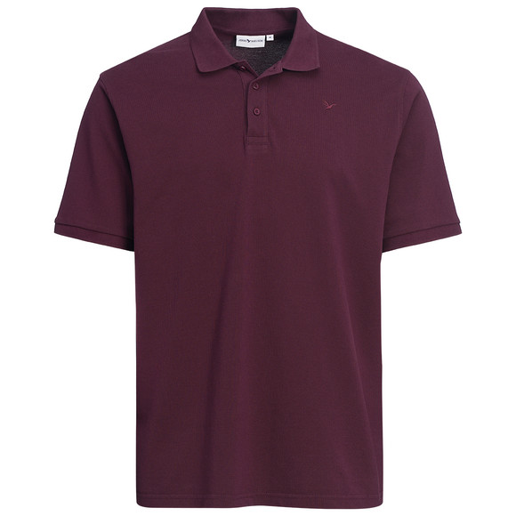 Herren Poloshirt in Piqué-Qualität weinrot