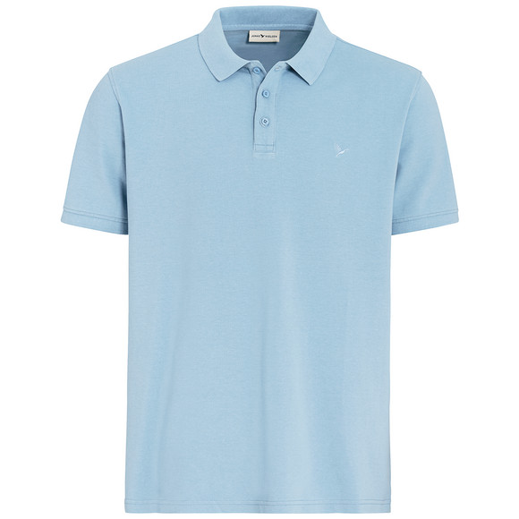 Herren Poloshirt in Piqué-Qualität hellblau