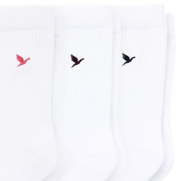 3 Paar Herren Sportsocken mit Stickerei