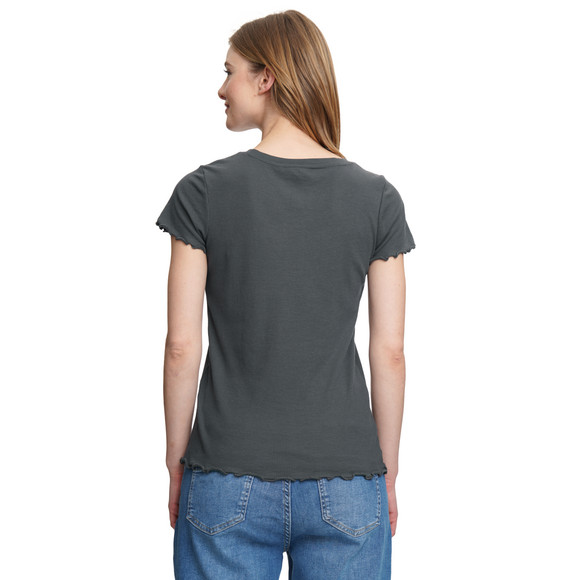 Damen T-Shirt aus Feinripp