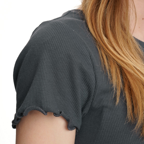 Damen T-Shirt aus Feinripp