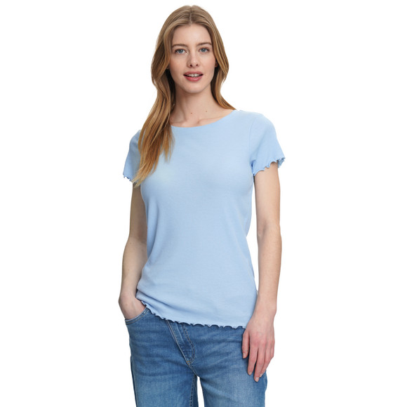 Damen T-Shirt aus Feinripp