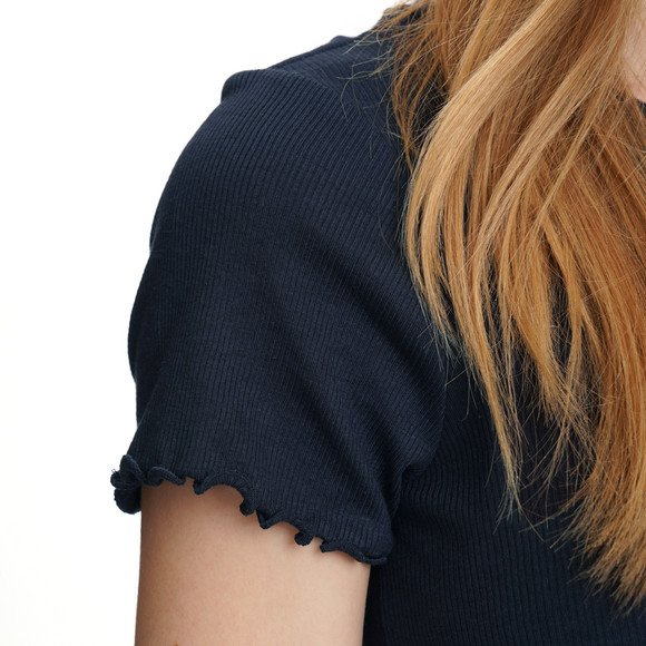 Damen T-Shirt aus Feinripp