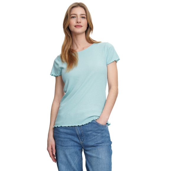 Damen T-Shirt aus Feinripp