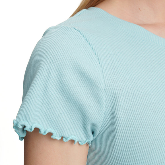 Damen T-Shirt aus Feinripp