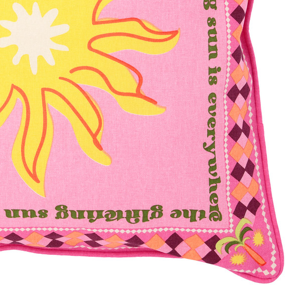 Kissenhülle mit Sommer-Print