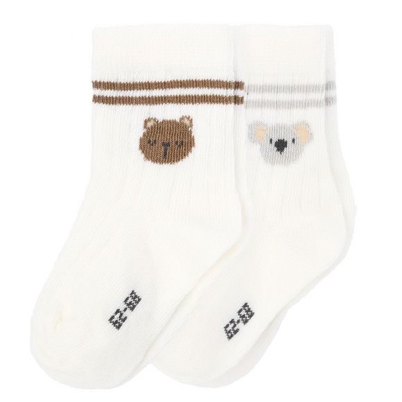 2 Paar Newborn Socken mit Rippstruktur