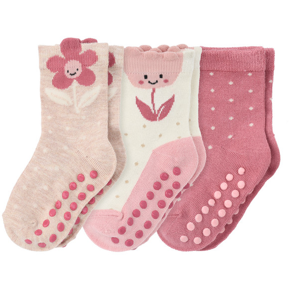3 Paar Mädchen Stoppersocken im Set