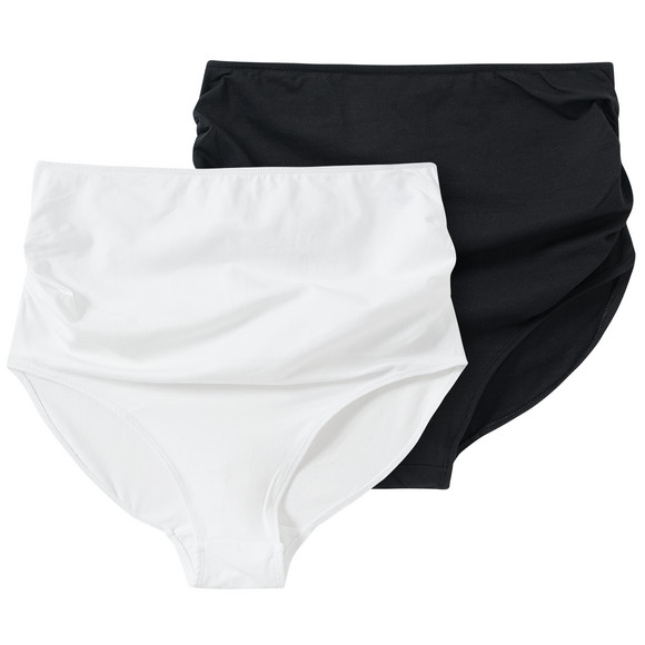 2 Damen Umstands-Slips im Basic-Look