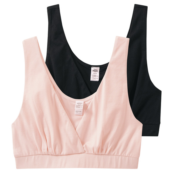 2 Damen Still-Bustiers in unifarben