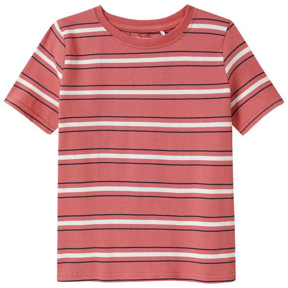 Jungen T-Shirt im Streifen-Look rot