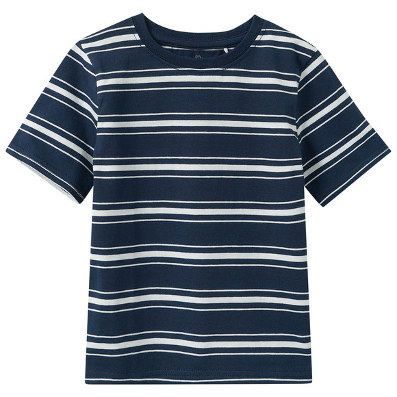 Jungen T-Shirt im Streifen-Look dunkelblau