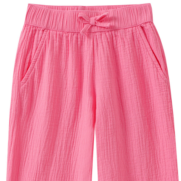 Mädchen Musselin-Hose mit weitem Bein