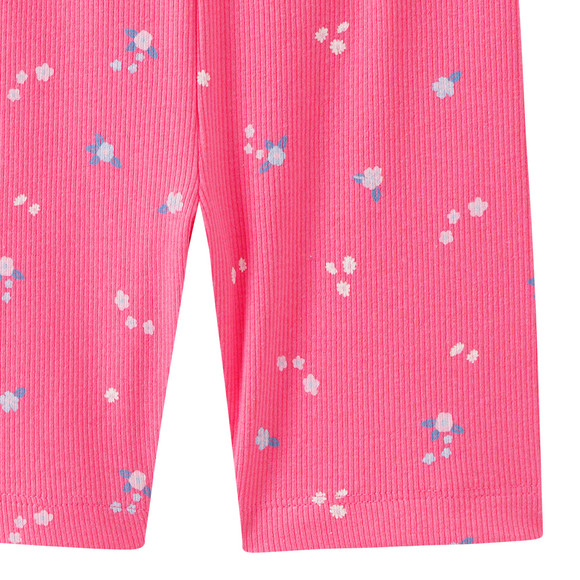 Mädchen Radler mit Blümchen-Print allover
