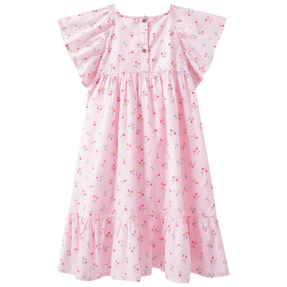 Mädchen Kleid mit Kirschen allover