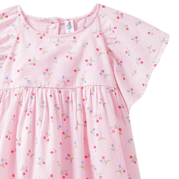 Mädchen Kleid mit Kirschen allover