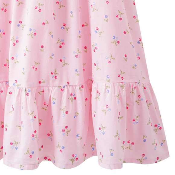 Mädchen Kleid mit Kirschen allover