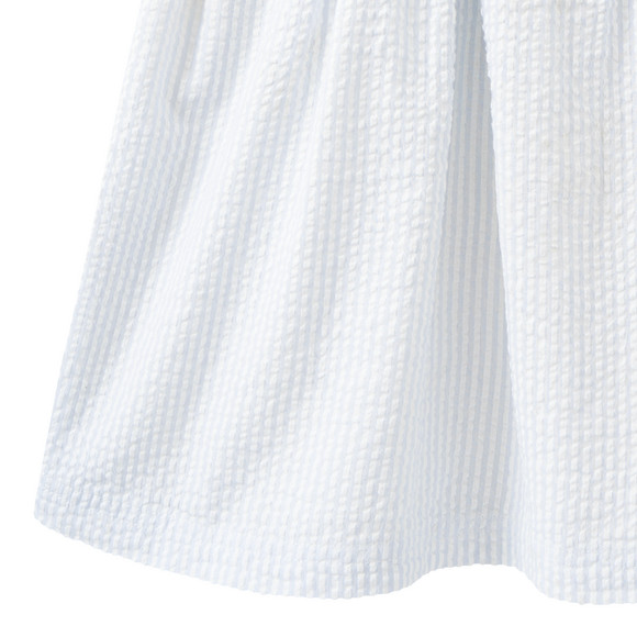 Mädchen Kleid mit Seersucker-Rockteil
