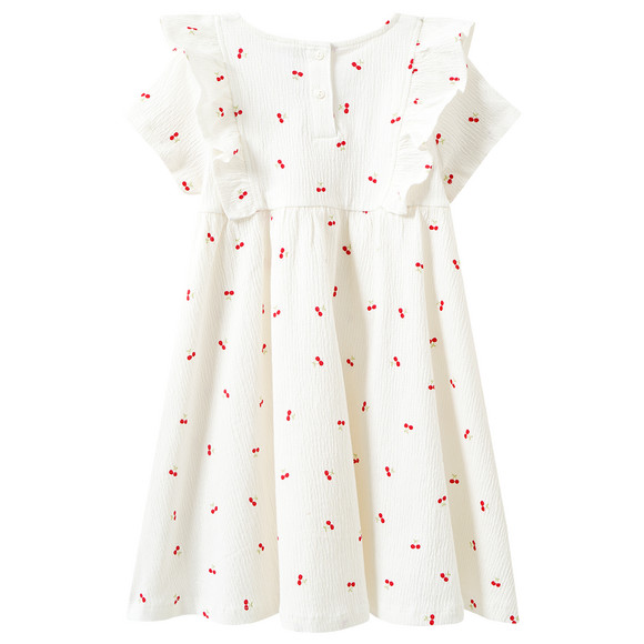 Mädchen Kleid mit Krepp-Struktur
