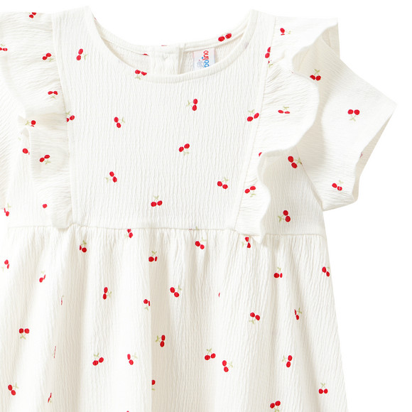 Mädchen Kleid mit Krepp-Struktur