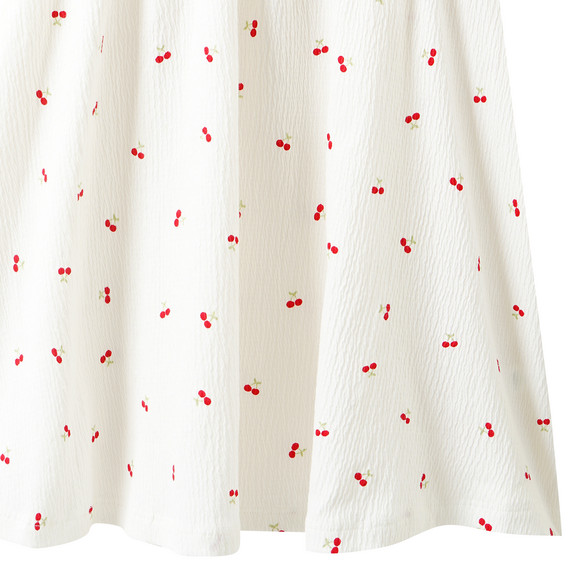 Mädchen Kleid mit Krepp-Struktur