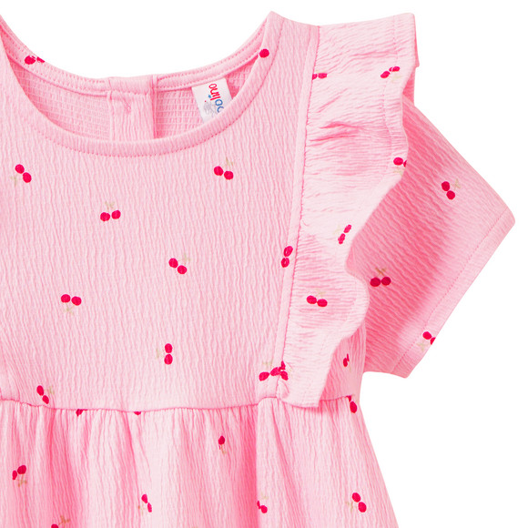 Mädchen Kleid mit Krepp-Struktur