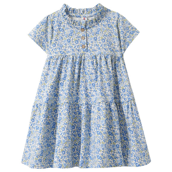Mädchen Kleid im Millefleur-Dessin