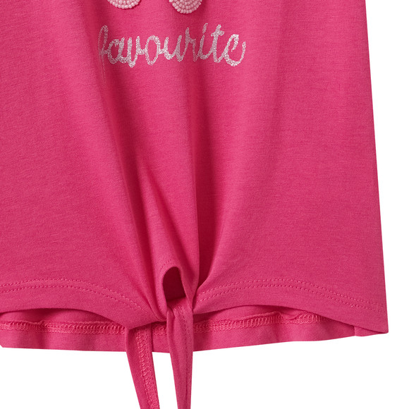 Mädchen T-Shirt mit Knotendetail